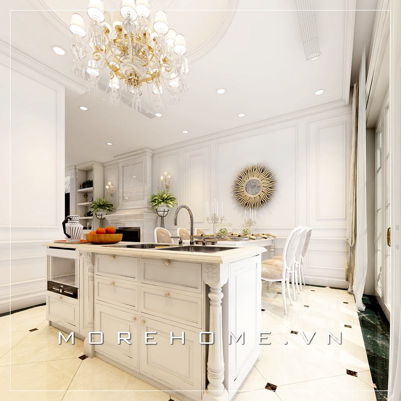 Thiết kế nội thất phòng bếp đẹp, sang trọng và tiện nghi